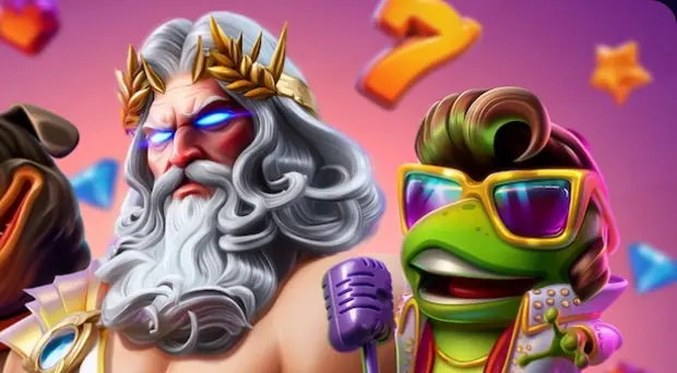 Zeus, Rottweiler und Elvis Frog, die Figuren des Dazard Willkommenspakets