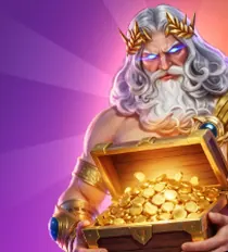 Zeus with a chest of gold, artwork of the first Dazard bonus stage